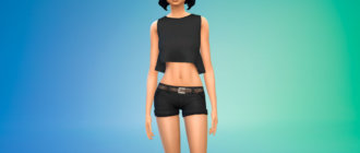 Короткий модный топ для Симс 4 - фото 1