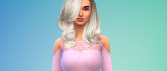 Роскошные волосы до плеч для Симс 4 - фото 1