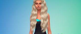 Длинные волнистые волосы для симок для Симс 4 - фото 1