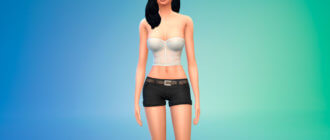 Изысканное бюстье из кружева для Симс 4 - фото 1