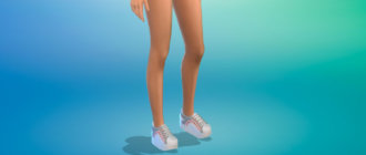 Кеды на толстой подошве для женщин для Симс 4 - фото 1