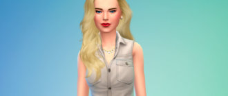 Красивые длинные волнистые прически для женщин для Симс 4 - фото 1