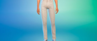 Летние джинсы для мужчин для Симс 4 - фото 1