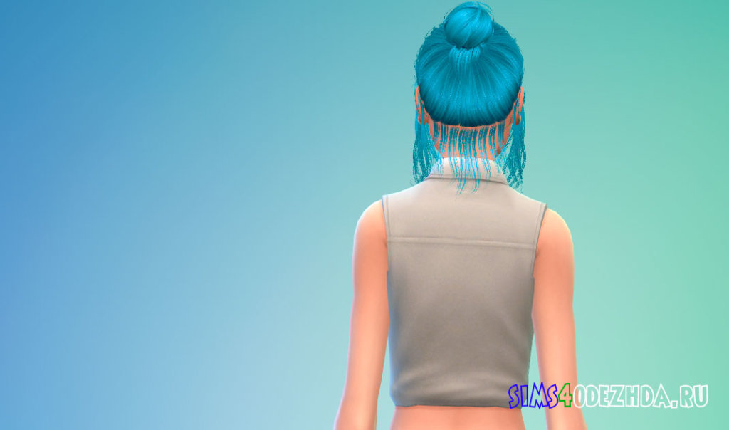 Неряшливые женские волосы для Симс 4 - фото 3