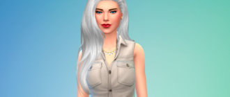 Очаровательная прическа для дам для Симс 4 - фото 1