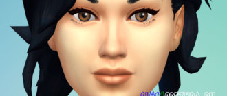 Пак с ресницами и подводкой для женщин для Симс 4 - фото 1