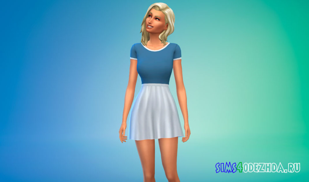Платье для тенниса для Симс 4 - фото 3