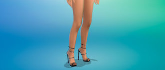 Стильные шипастые туфли для Симс 4 - фото 1