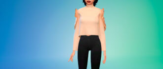 Топ с рюшами для Симс 4 - фото 1