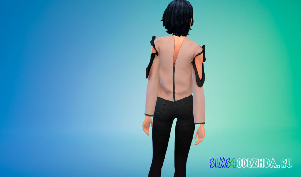 Топ с рюшами для Симс 4 - фото 3