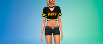 Топы с названиями рок-групп для Симс 4 - фото 1