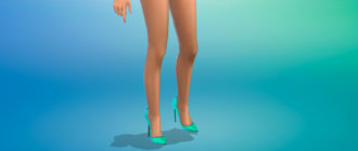 Туфли изумительной формы на каблуке для Симс 4 - фото 1