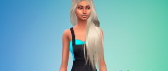 Женские волосы с длиной до пояса для Симс 4 - фото 1