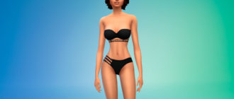 Бикини с заклепками для Симс 4 - фото 1