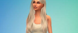 Длинные женские волнистые волосы для Симс 4 - фото 1