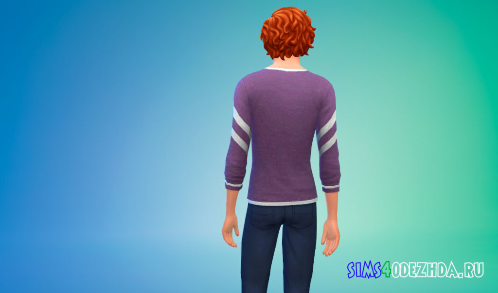 Мужские свитшоты от Адидас для Симс 4 - фото 3