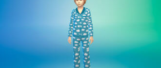 Пижамный наряд для мальчиков для Симс 4 - фото 1