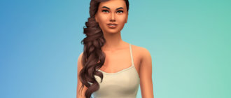 Прическа Persephone от Stealthic для Симс 4 - фото 1