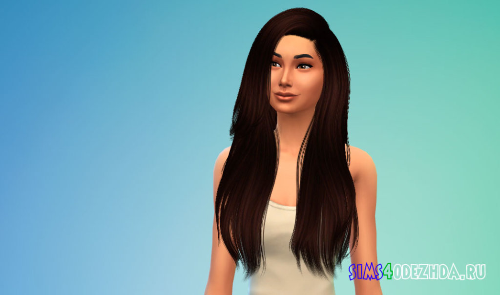 Шикарные прямые волосы для ваших симок Симс 4 - фото 2