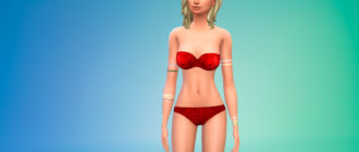 Женские тату с металлическим цветом для Симс 4 - фото 1