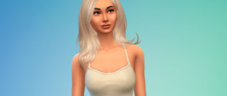 Женские волосы Kylie от Nightcrawler для Симс 4 - фото 1