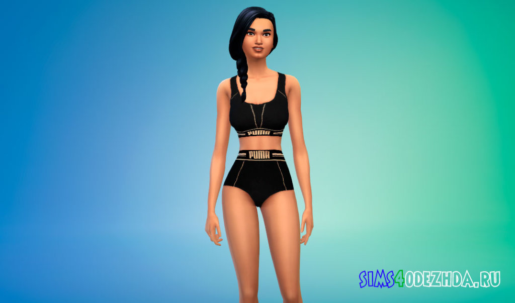 Женский спортивный наряд от Puma для Симс 4 - фото 2