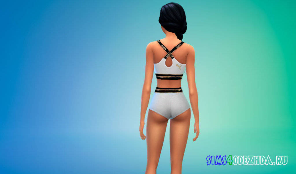 Женский спортивный наряд от Puma для Симс 4 - фото 3