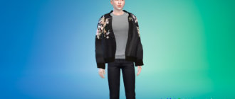 Модная мужская куртка для Симс 4 - фото 1