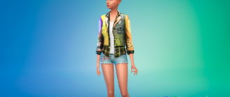 Стильная женская джинсовка для Симс 4 - фото 1