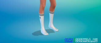 Высокие носки Adidas для Симс 4 - фото 1