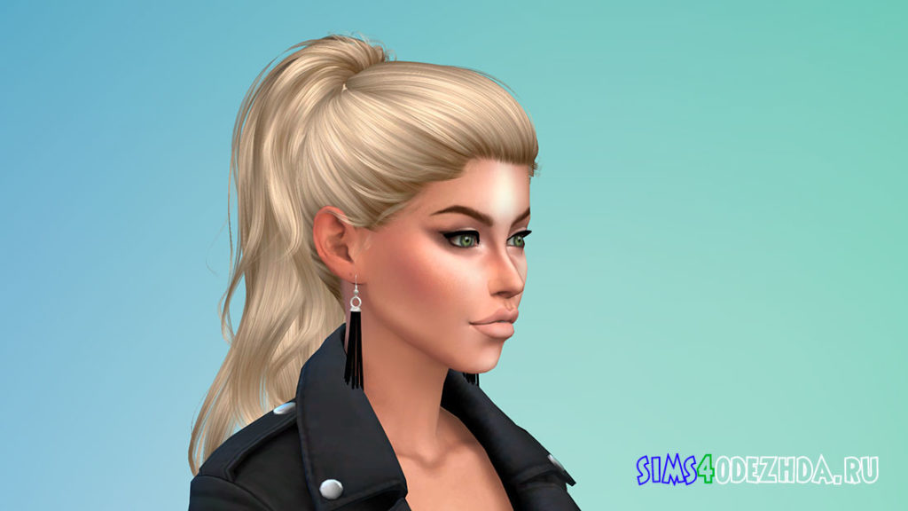 Длинные висячие серьги для Симс 4 – фото 2