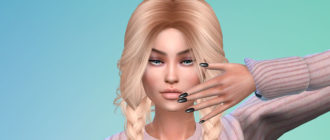 Яркий женский маникюр для Симс 4 – фото 1