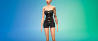 Корсет в Стимпанк стилистике для Симс 4 - фото 1