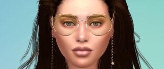 Красивые очки с подвеской для Симс 4 - фото 1