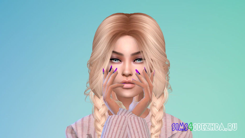 Ногти с красивыми рисунками для Симс 4 – фото 2
