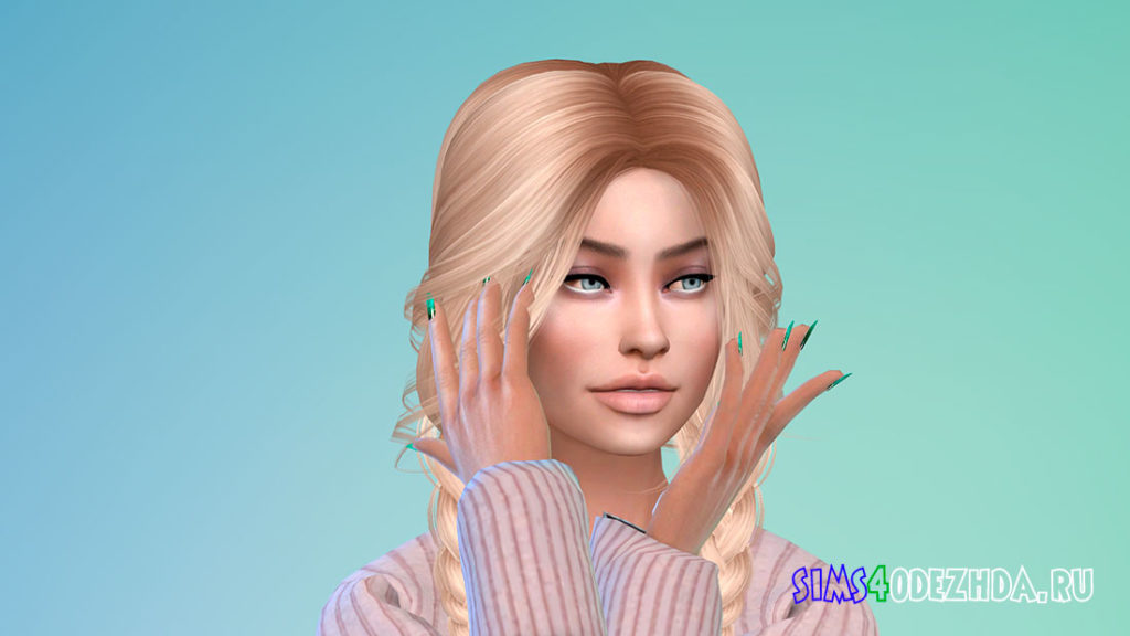 Ногти с красивыми рисунками для Симс 4 – фото 3