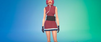 Одежда Сакуры Харуно для Симс 4 - фото 1