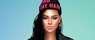 Шапка для женщин с надписью для Симс 4 - фото 1