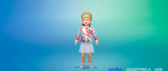 Симпатичные толстовки для малышей для Симс 4 - фото 1