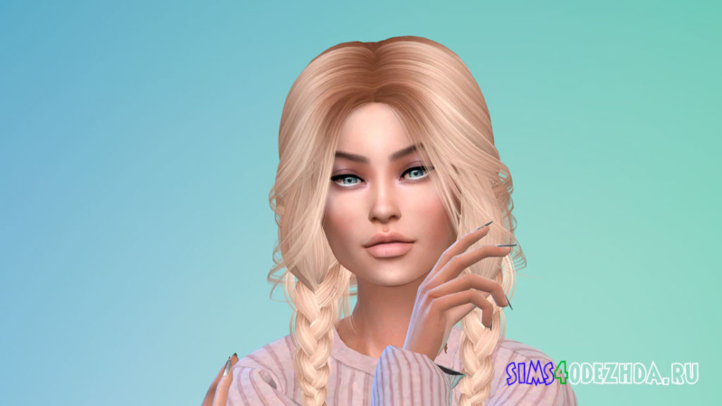 Женские ногти с напылением для Симс 4 – фото 3