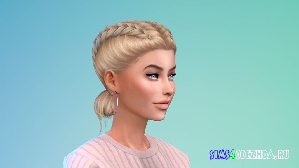 Женские серьги-кольца для Симс 4 – фото 2