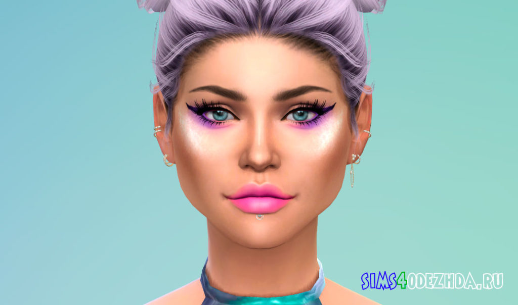 Цепной пирсинг ушей для Симс 4 – фото 3