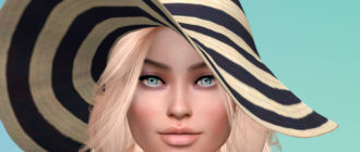 Шикарная женская шляпа для Симс 4 – фото 1