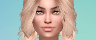 Желтые глаза демона для Симс 4 – фото