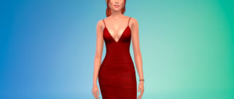 Сексуальное платье-карандаш для Симс 4 – фото 1