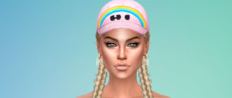 Женские модные кепки для Симс 4 – фото 1