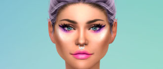 Кольцо для пирсинга перегородки с летучей мышью для Симс 4 – фото 1