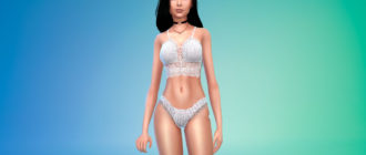 Кружевное бикини для Симс 4 – фото 1