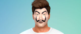 Маска Сальвадор Дали для Симс 4 – фото 1