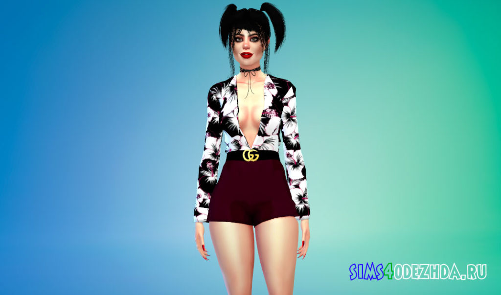 Модный наряд от Гуччи для Симс 4 – фото 3